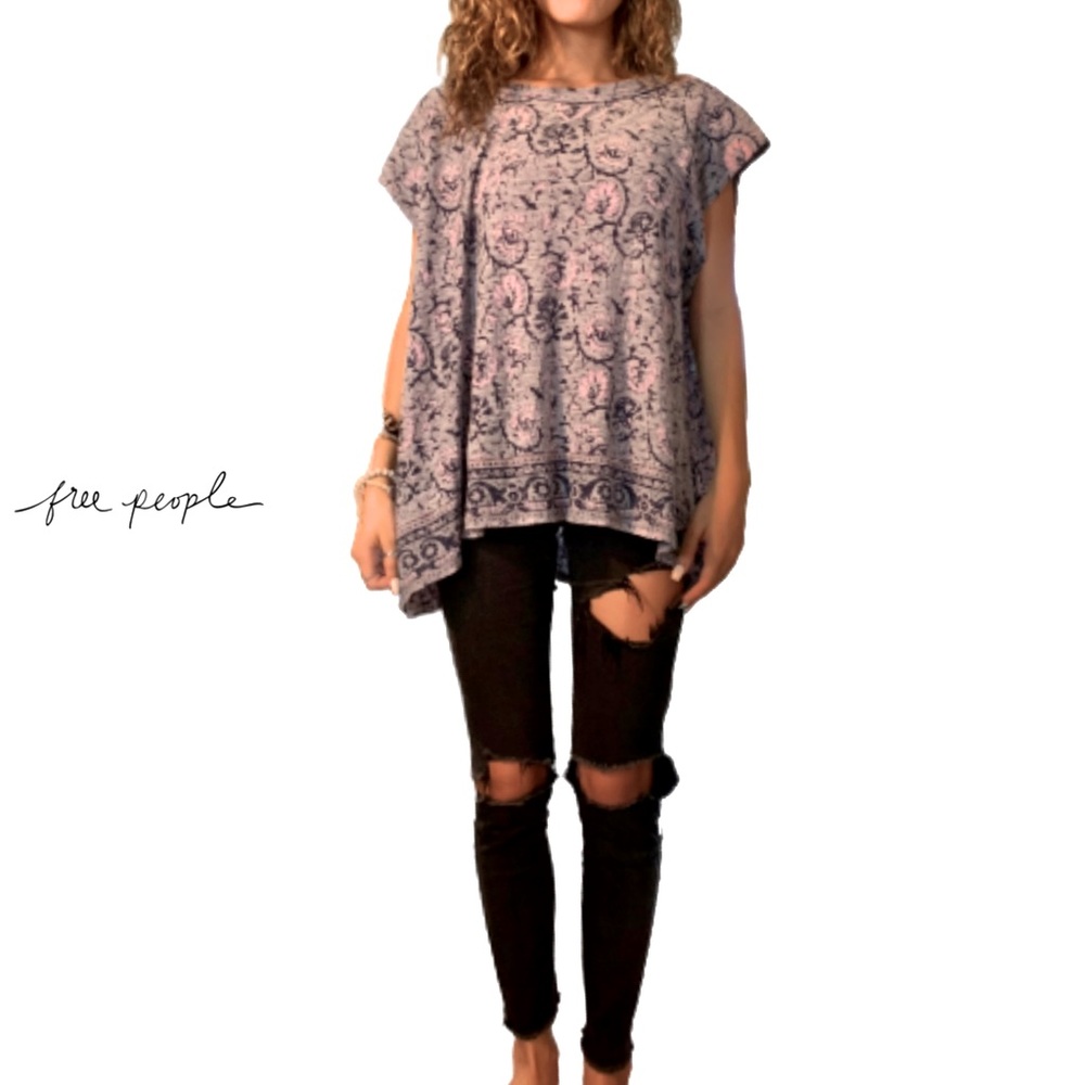Free People Short Sleeve Casual Comfy Tee. NEW - Picture 1 of 5